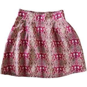 Marc By Marc Jacobs Pink and Cream Mini Skirt